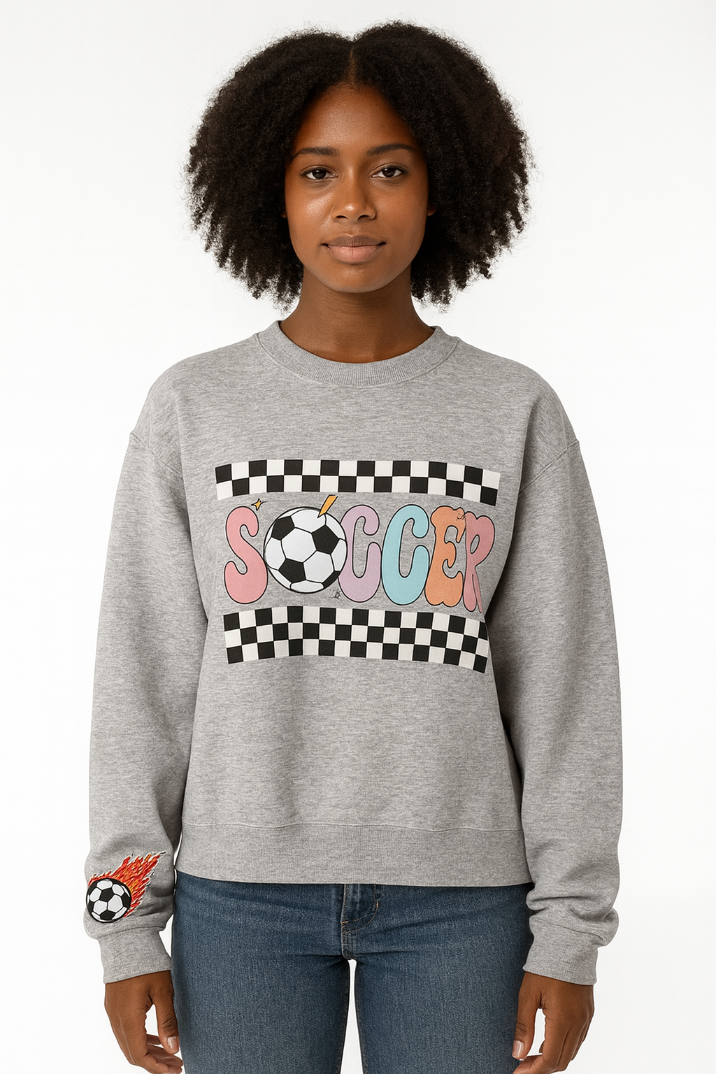 Soccer Sweatshirt w Patch