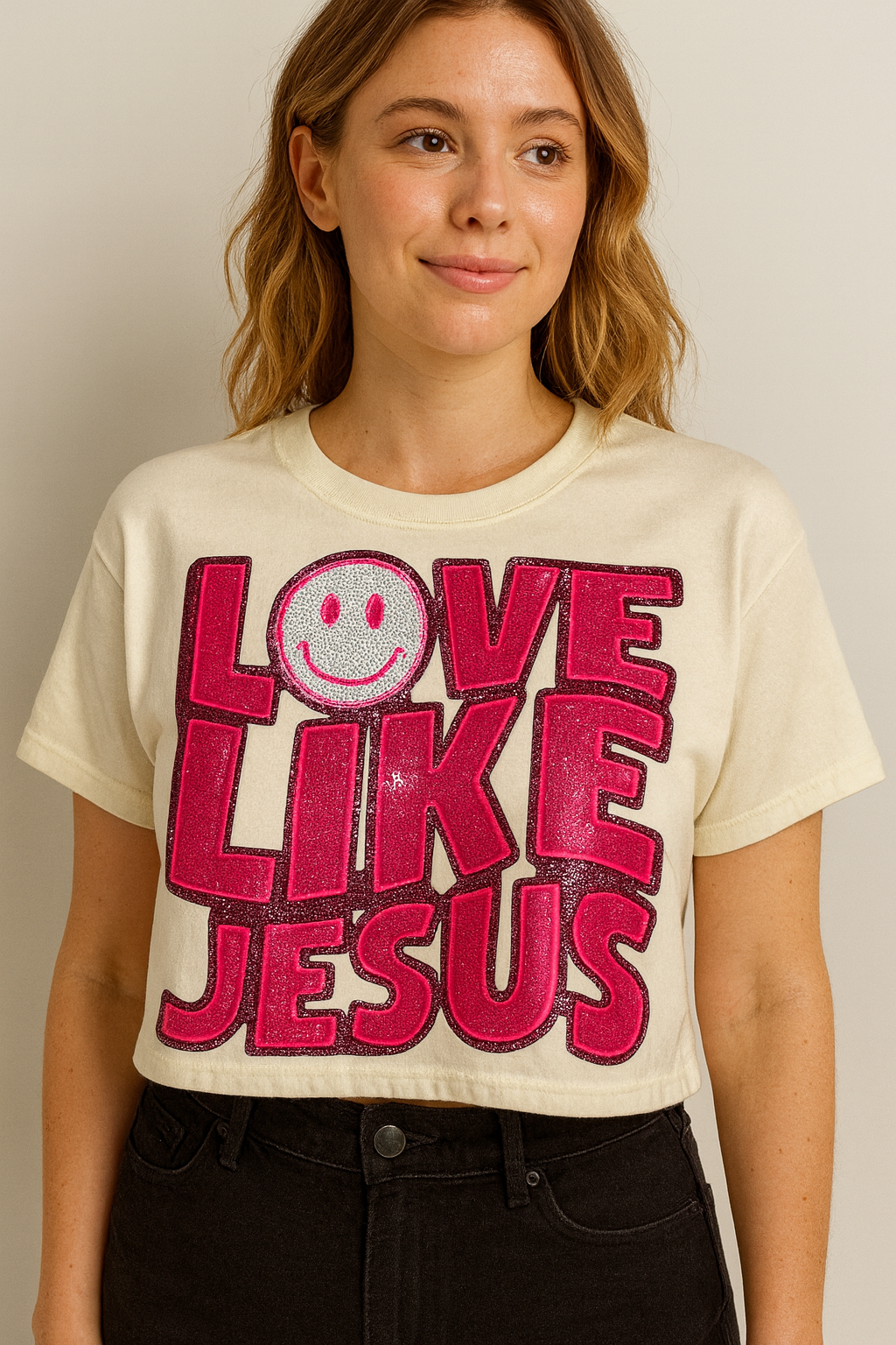 Love Like Jesus Crop Tee