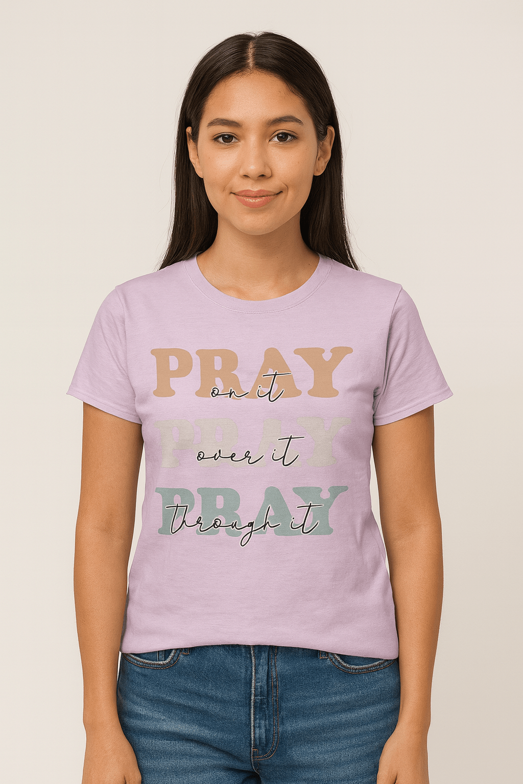 Pray on it Transfer T Shirt